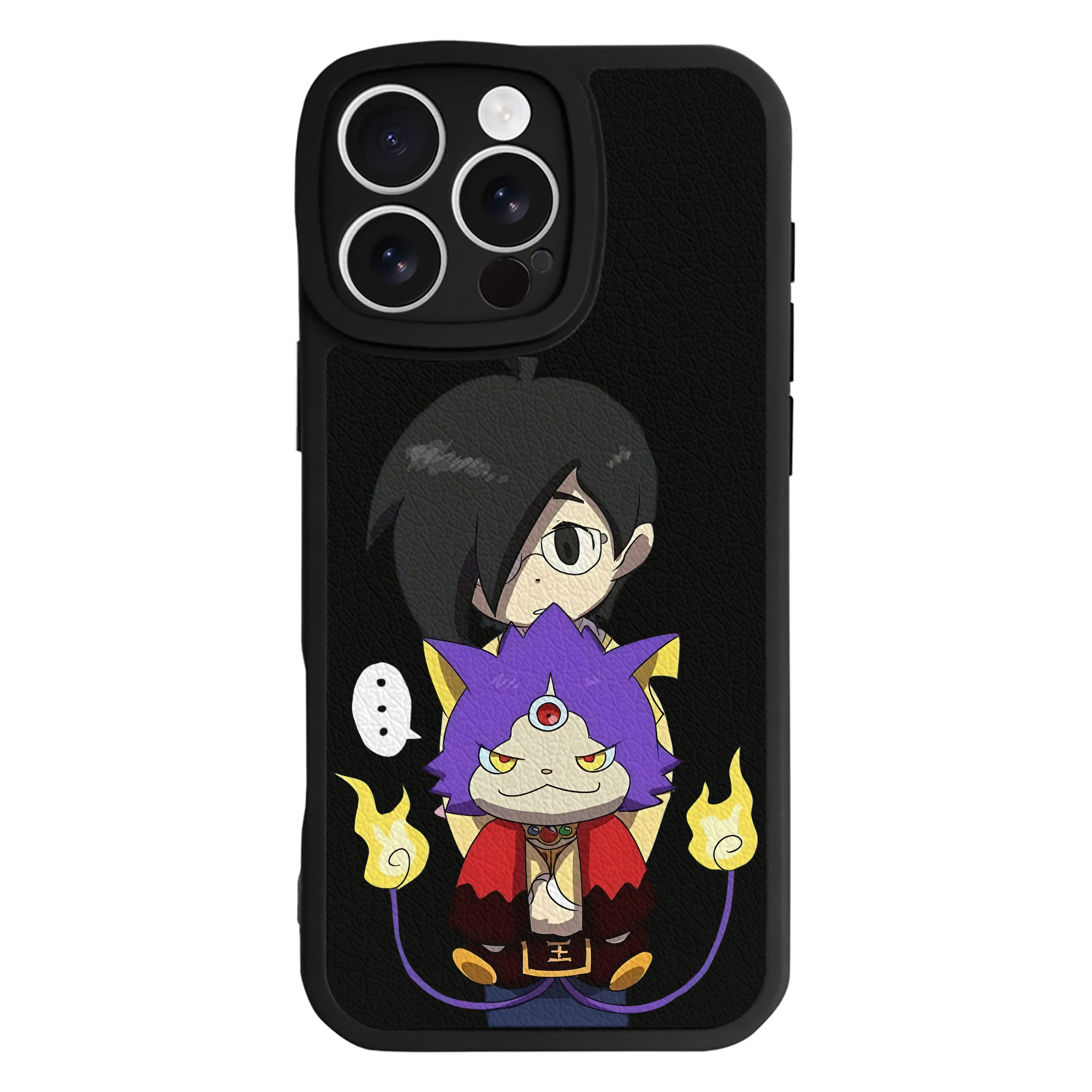 （画像用） 妖怪ウォッチ Yo-kai Watch 【iPhone 16シリーズ対応】シリコンスマホケース（レザー調） 材質：シリコン